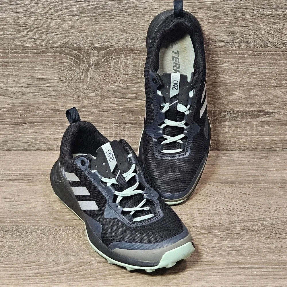 Adidas Terrex Speed Flow 260 Trail Running Shoes Black Mint Green Womens Sneaker